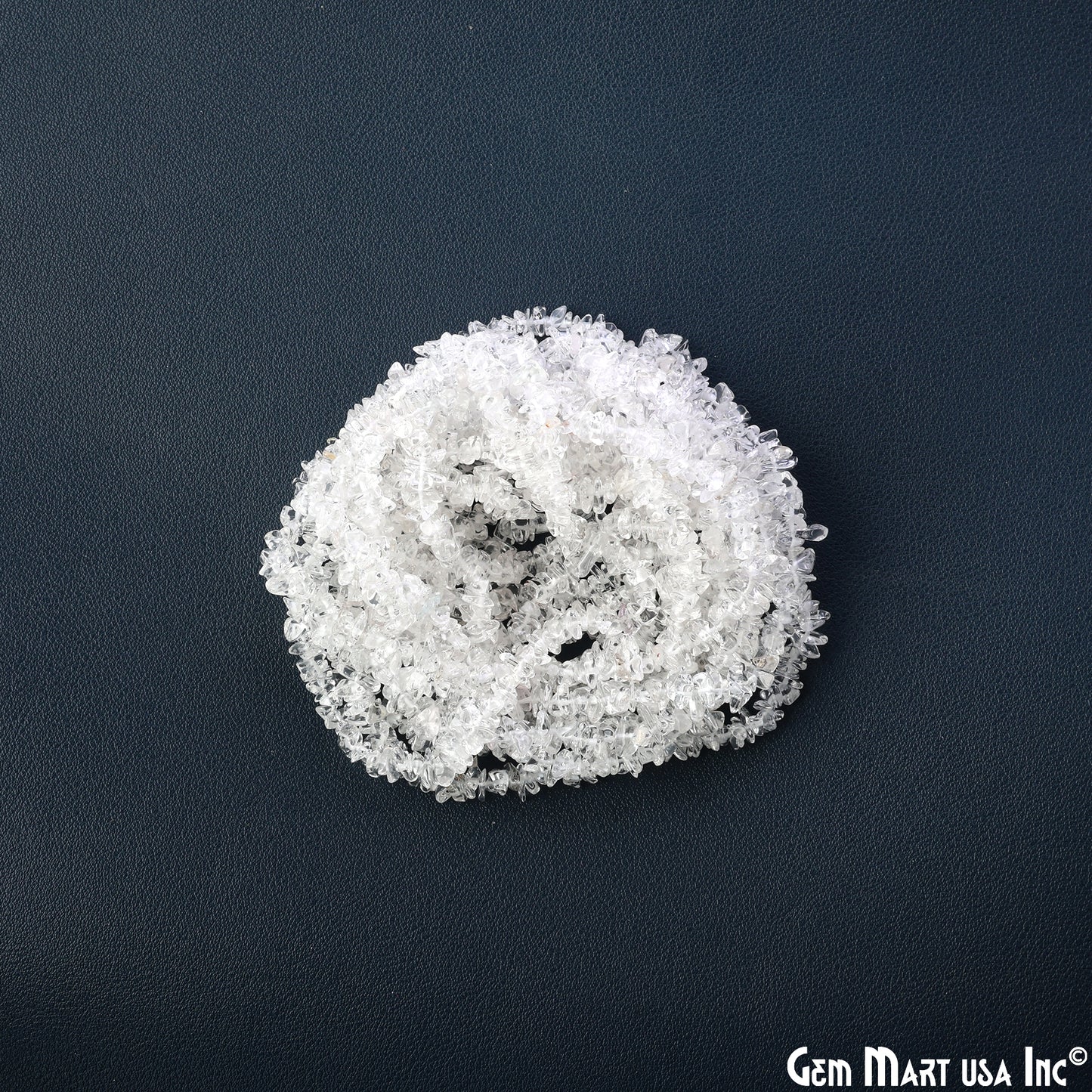 Crystal Chip Beads, 34 Inch, Natural Chip Strands, Drilled Strung Nugget Beads, 7-10mm, Polished, GemmartUSA (CHCY-70001)