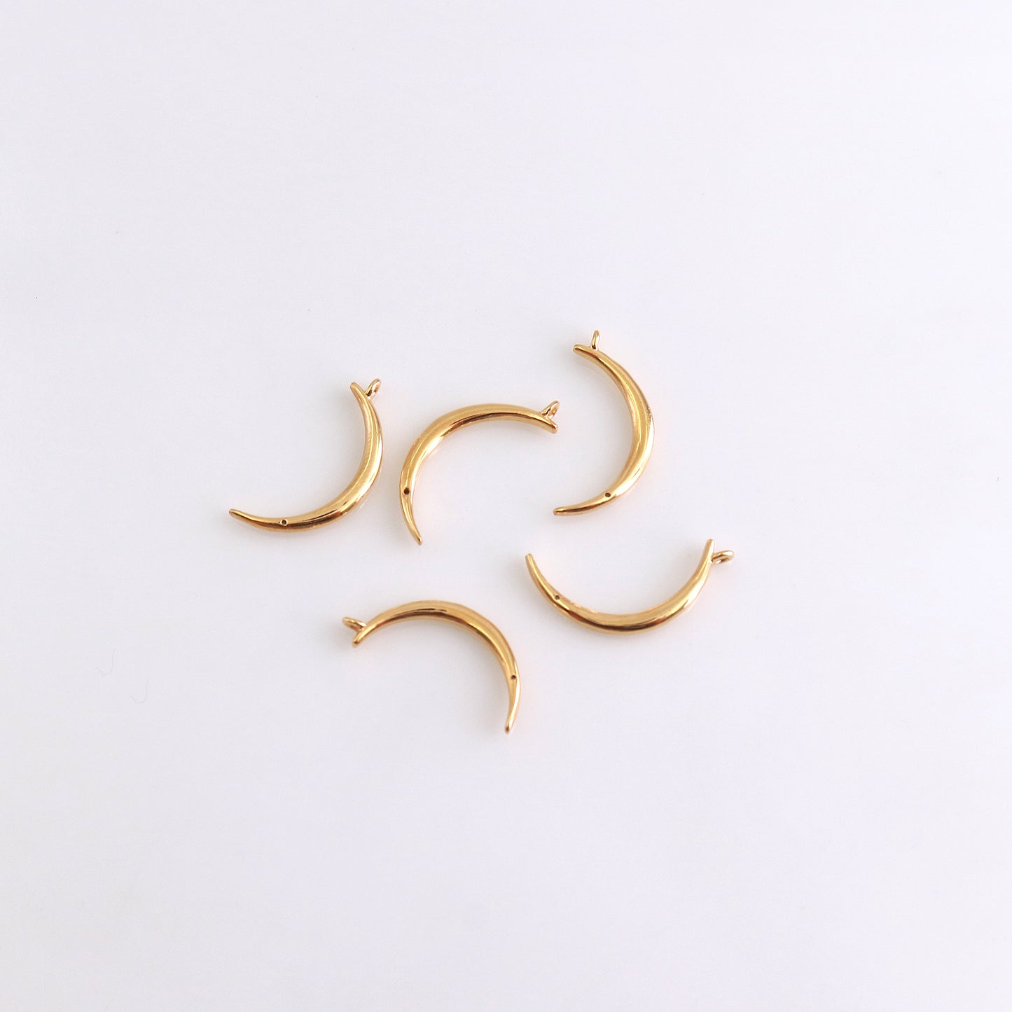 Moon Shape Charm Gold Finding Jewelry Supplies