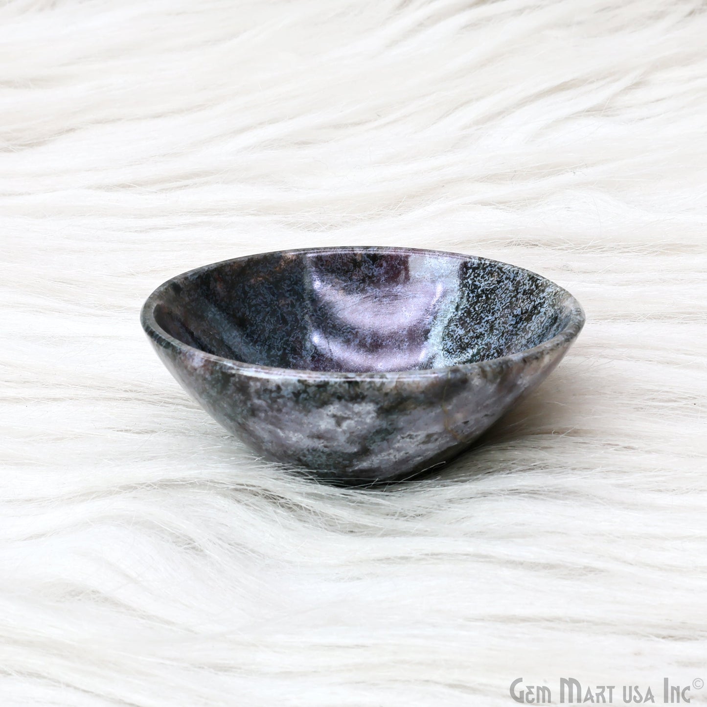 Natural Gemstone Mini Carved Gemstone Bowl Cup 2 inch