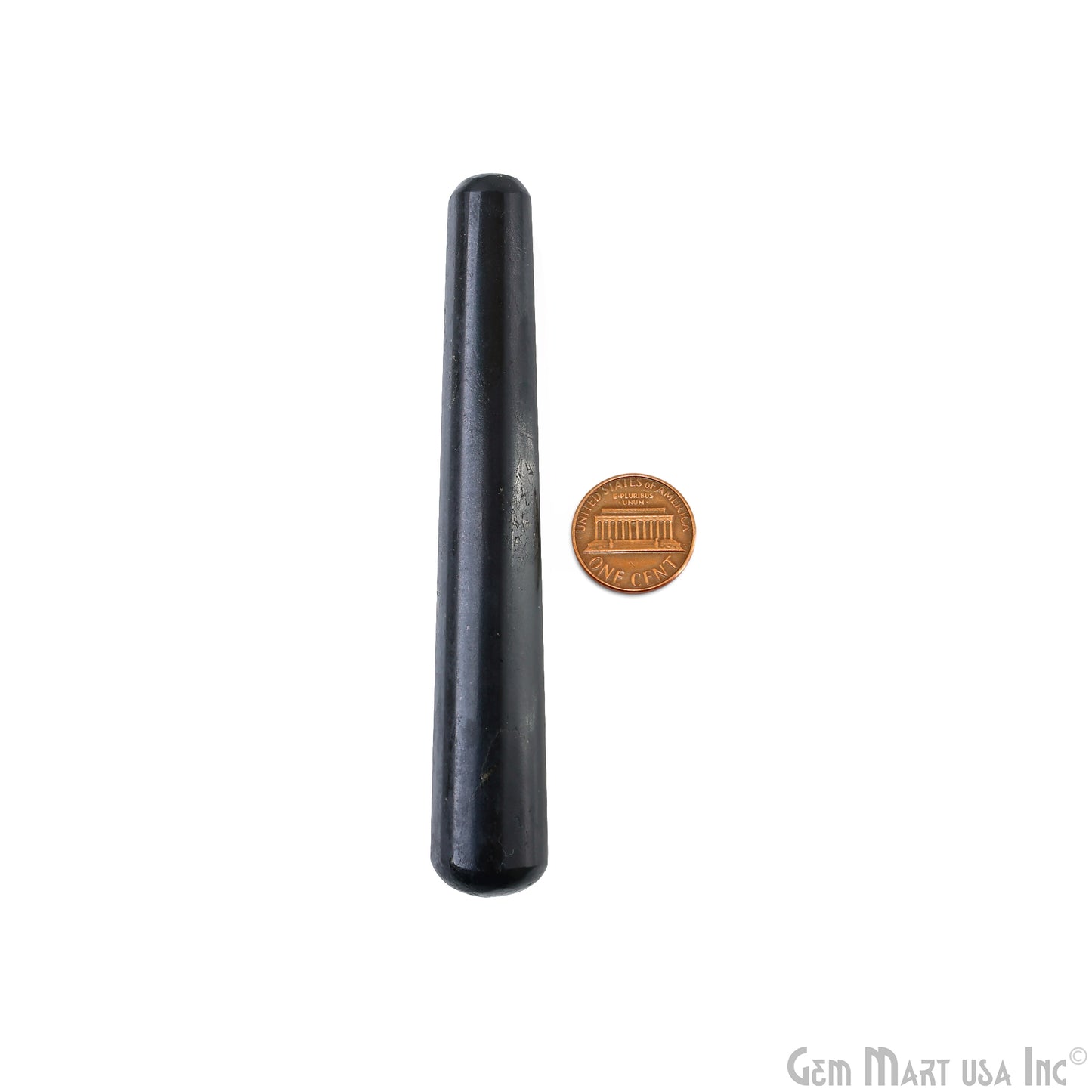 Black Tourmaline Handmade Massage Wand 4" - Reiki Healing Crystal, Chakra Healing Tool, Healing Stone for Wellness Tool, Gift