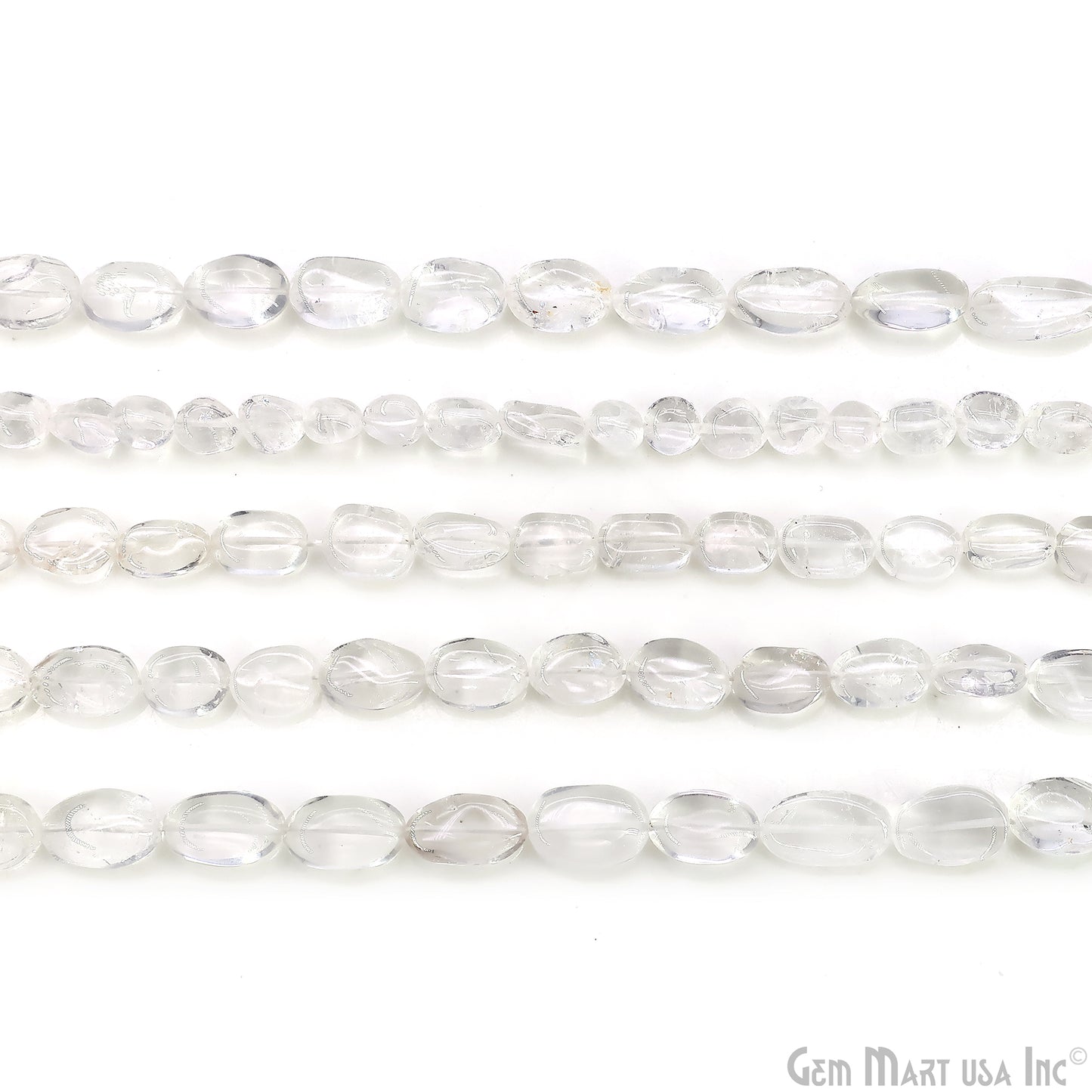 Crystal Tumble Beads Free Form Drilled Beads 9-13X6-7mm Waist Beads, Rondelle Bead Strand 13 Inch