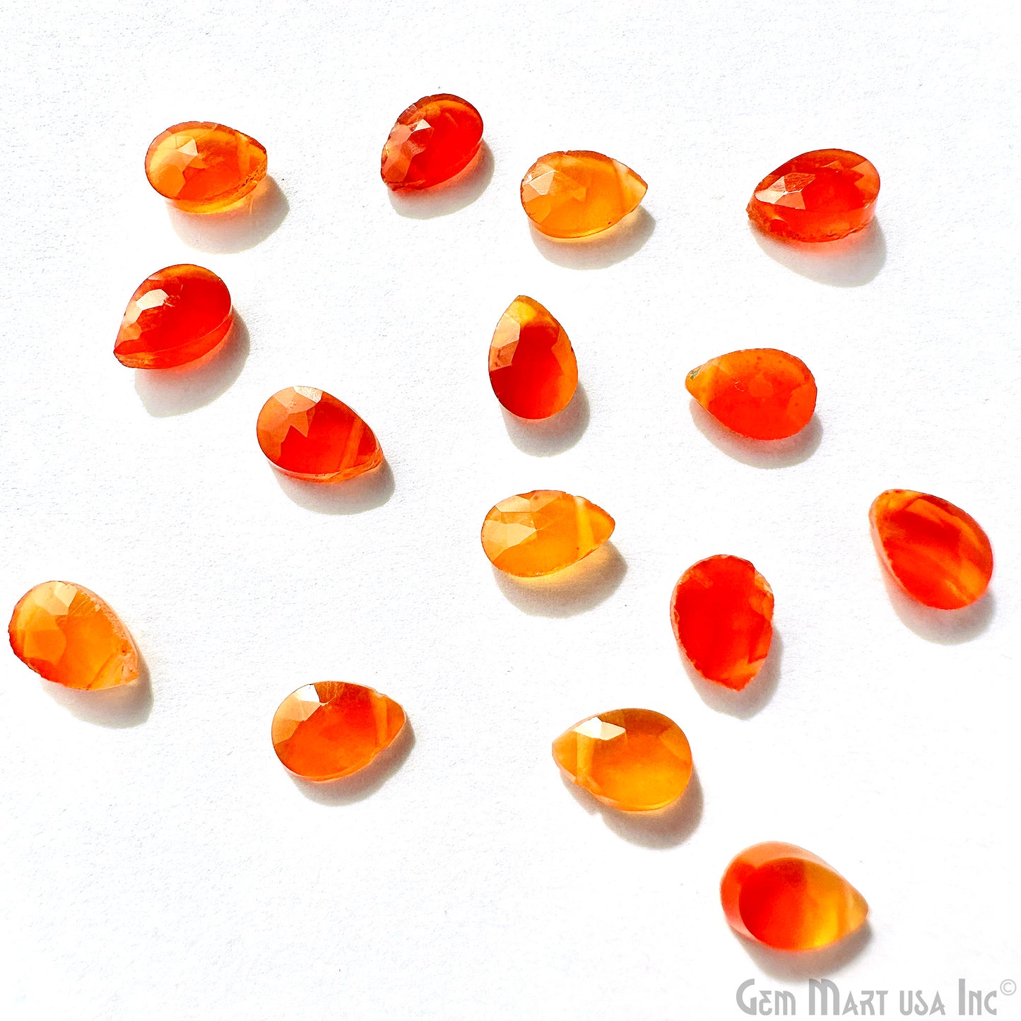 5pc Lot Carnelian Pears Beads, Natural Gemstone Beads, Gemstone Beads, Rondelle Bead, Jewelry Making Supplies