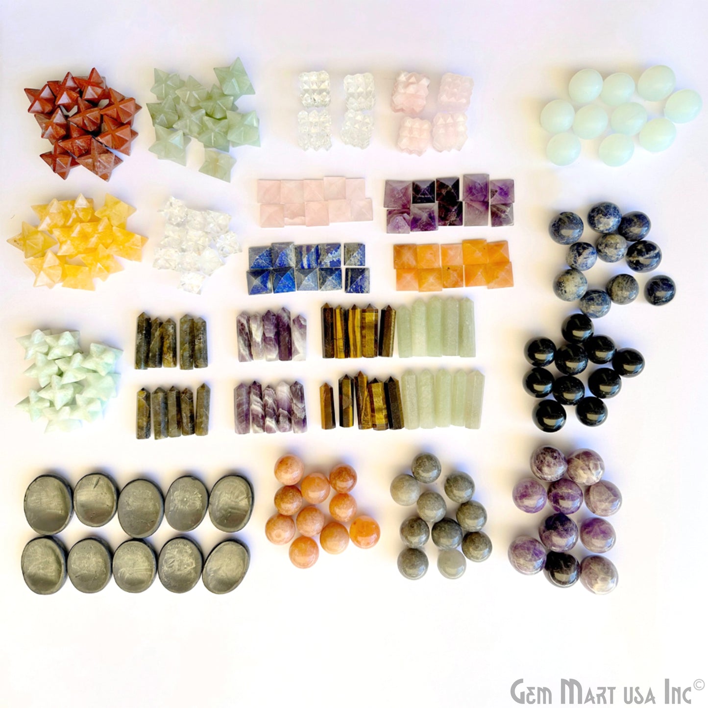 Healing Crystals Pack, Bulk Mixed Gemstone Shape, 100% Natural Gemstones, Wholesale Resale Supply, Gift Set, 18pcs+, GemMartUSA