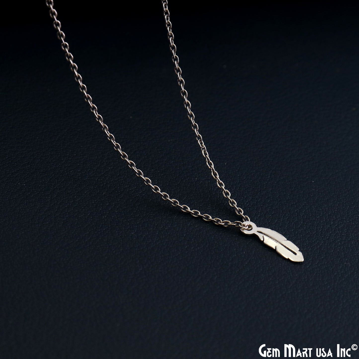 Feather Leaf Shape Laser Finding Silver Plated 13x4.2mm Charm For Bracelets & Pendants