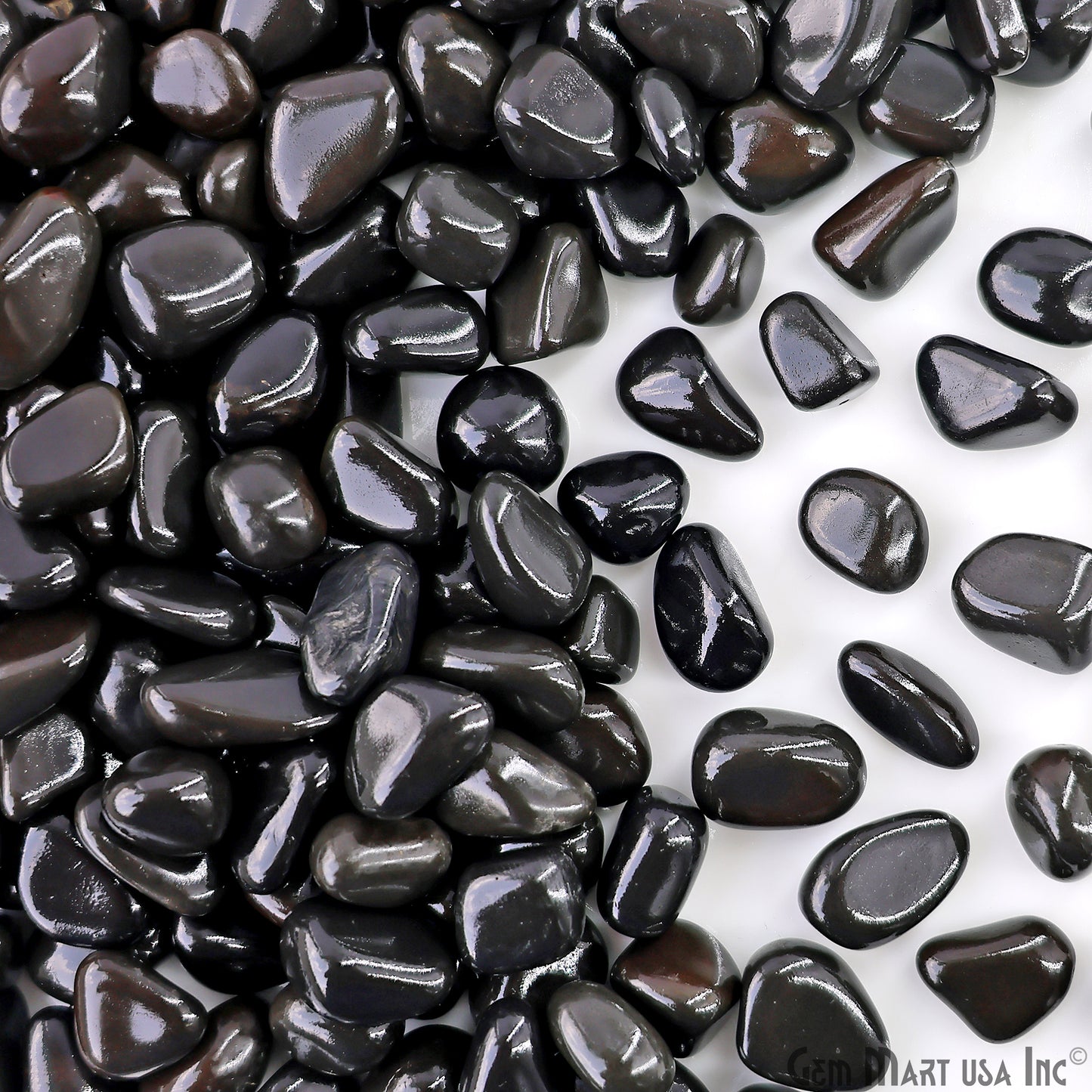 Black Agate Tumbled Stone Kit Wholesale Bulk Lot of Natural Gemstone for Reiki & Chakra Healing Mix Assorted Tumbled Stone
