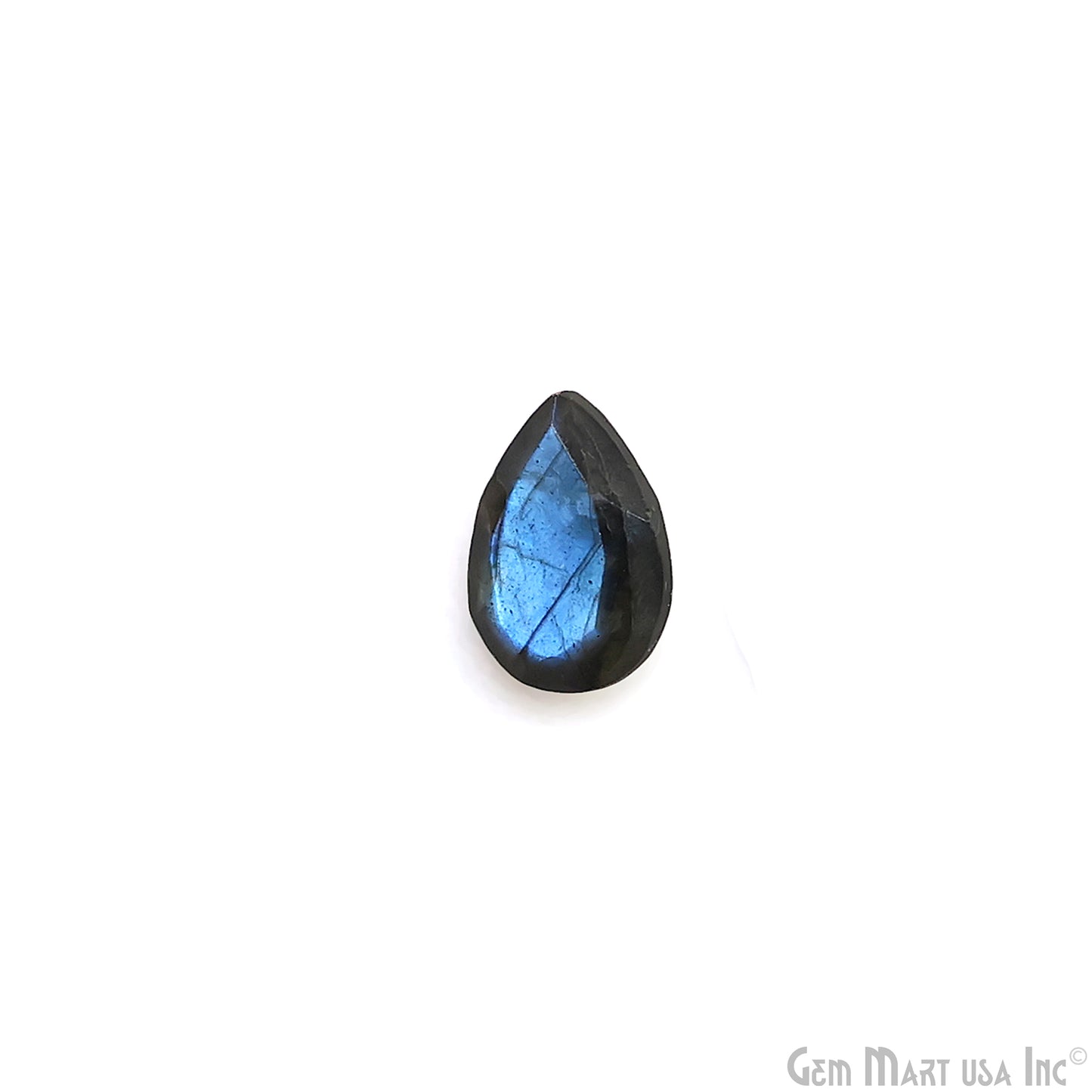 Labradorite Wholesale Gemstones, 100% Natural Semi-Precious Gems, Blue Flash Faceted Loose Gems, 8x12mm, Pears, 4PC Lot