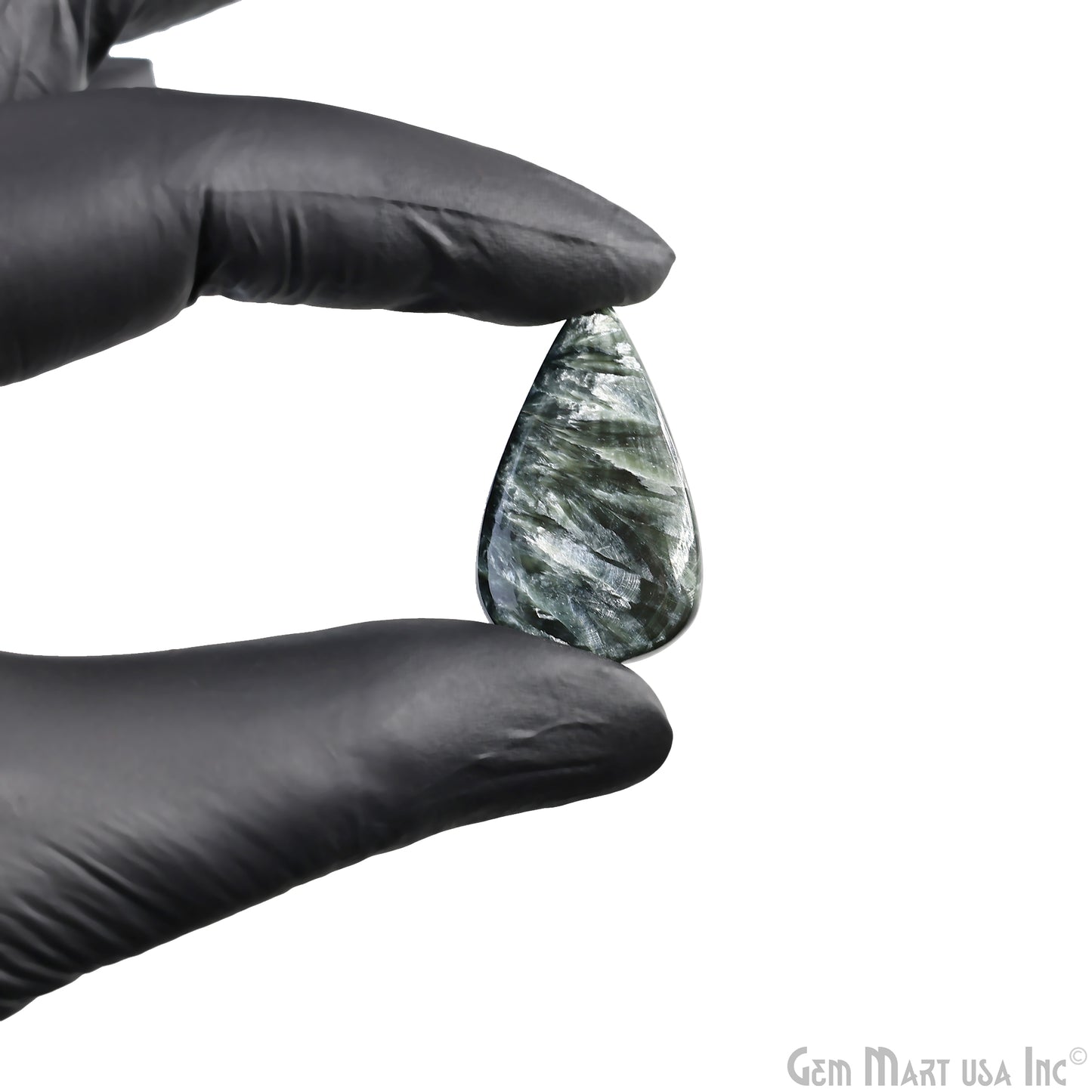 Natural Seraphinite Cab Striped Cabochon Gemstones