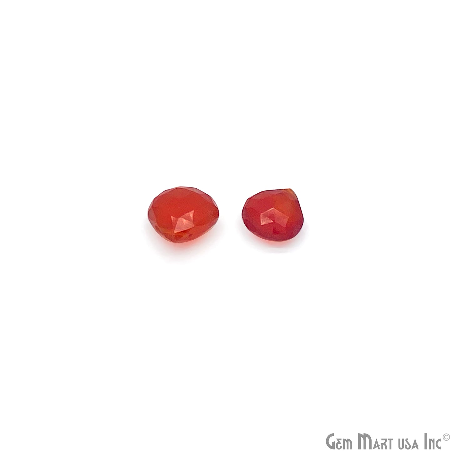 Carnelian Wholesale Gemstones, 100% Natural Semi-Precious Gems, Orange Faceted Loose Gems, 10-12mm, Drop, 10PC