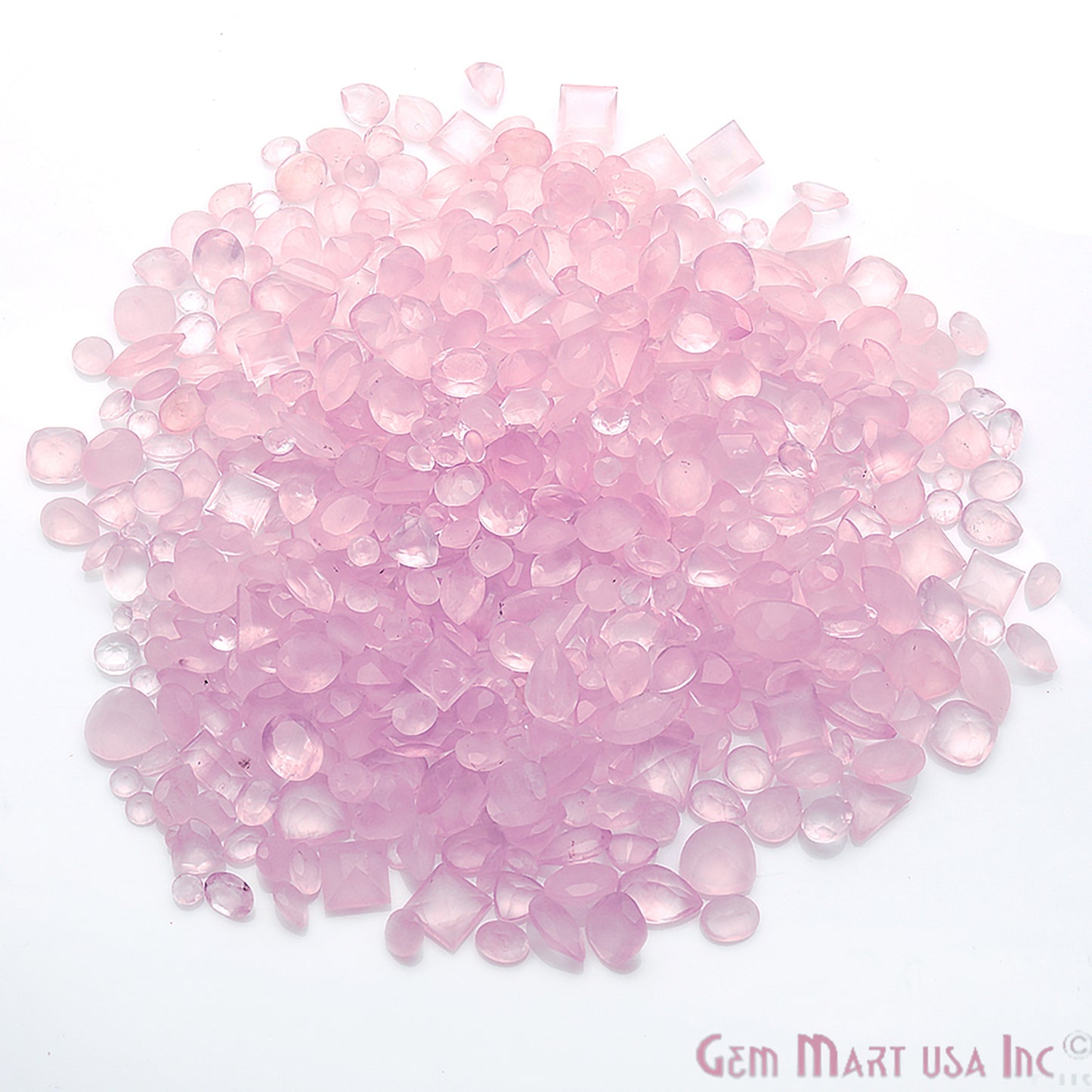 Wholesale Faceted Gemstones, 100% Natural Semi-Precious Gems, Faceted Loose Gems, 4-8mm, Mixed, 50 Carats
