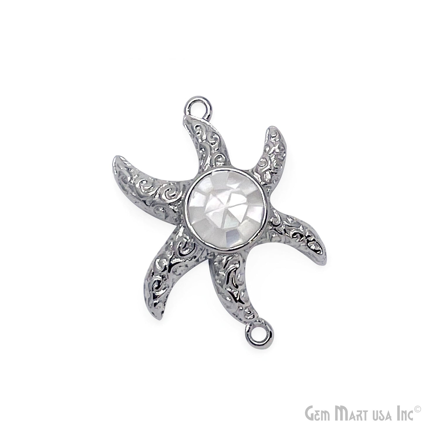 Starfish Charm Finding, 25mm Star Pendant, Bracelet Charm Jewelry GemMartUSA