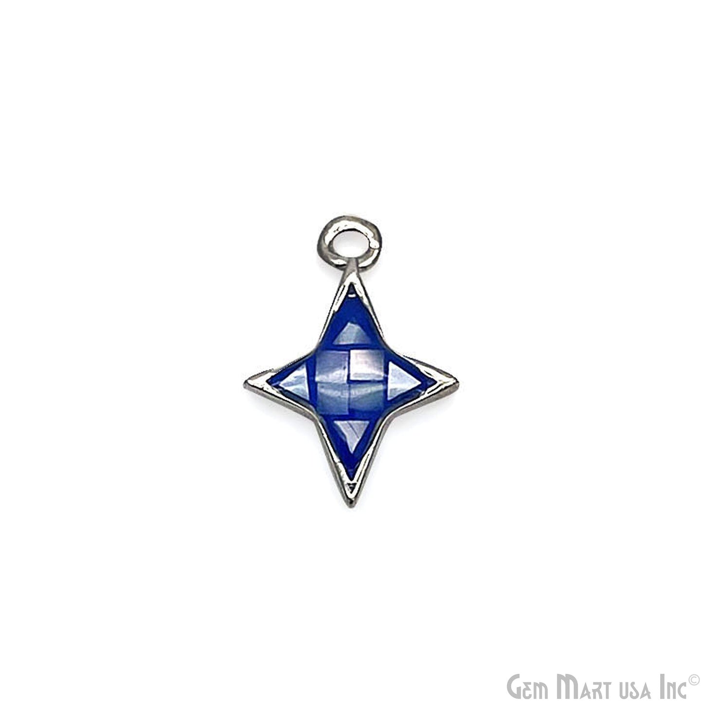 Star shape Charm Shell 14x10mm Single Bail Connector Charm Jewelry GemMartUSA