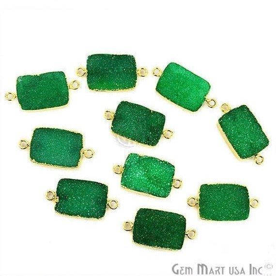 Electroplated Druzy Connector