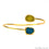 Elegant Adjustable Double Druzy Gemstone Stacking Bangle Bracelet