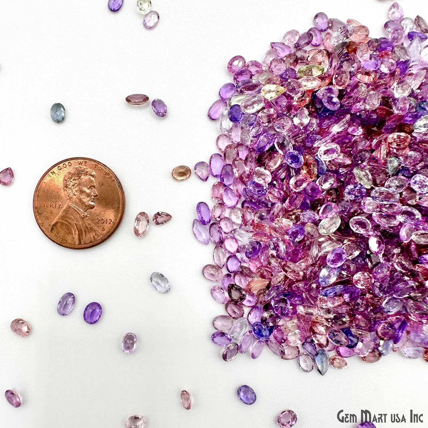 Multi Spinel Faceted Loose Stones, 4-6MM Natural Mix Gemstones, Wholesale Gem Supply