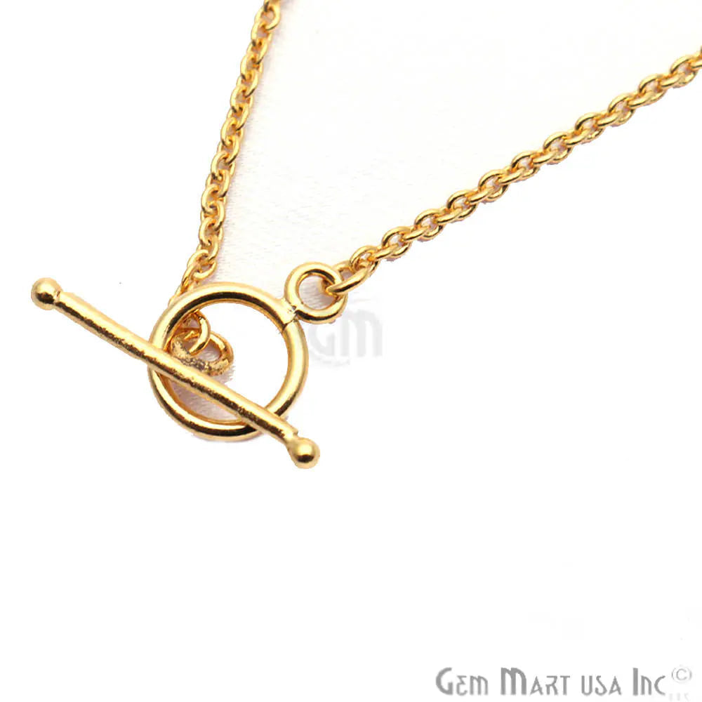 Toggle Necklace Gold Plated Link Chain Necklace