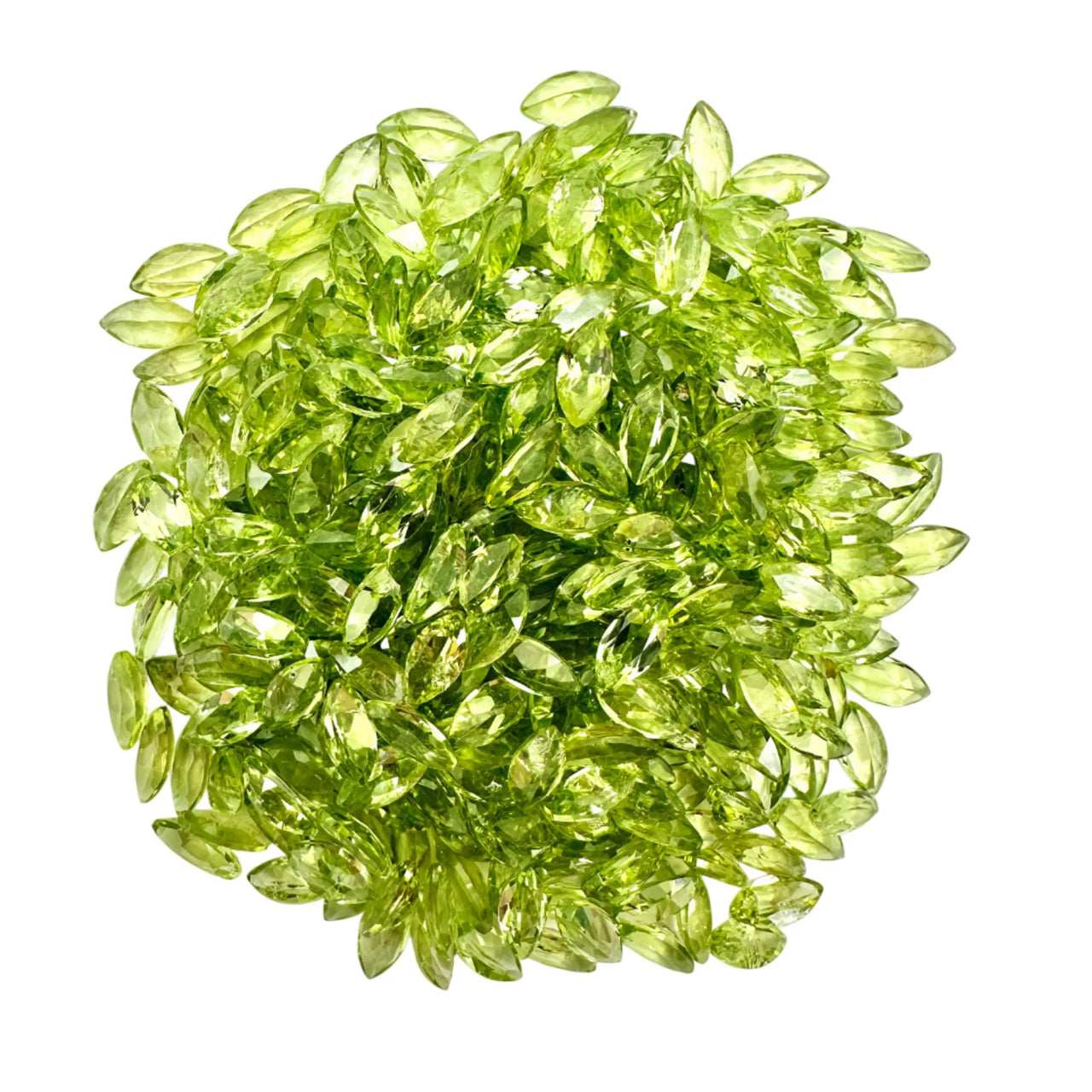 Peridot Marquise Gemstone, 3.5x7mm, 5+ Carat, 100% Natural Faceted Loose Gems, August Birthstone