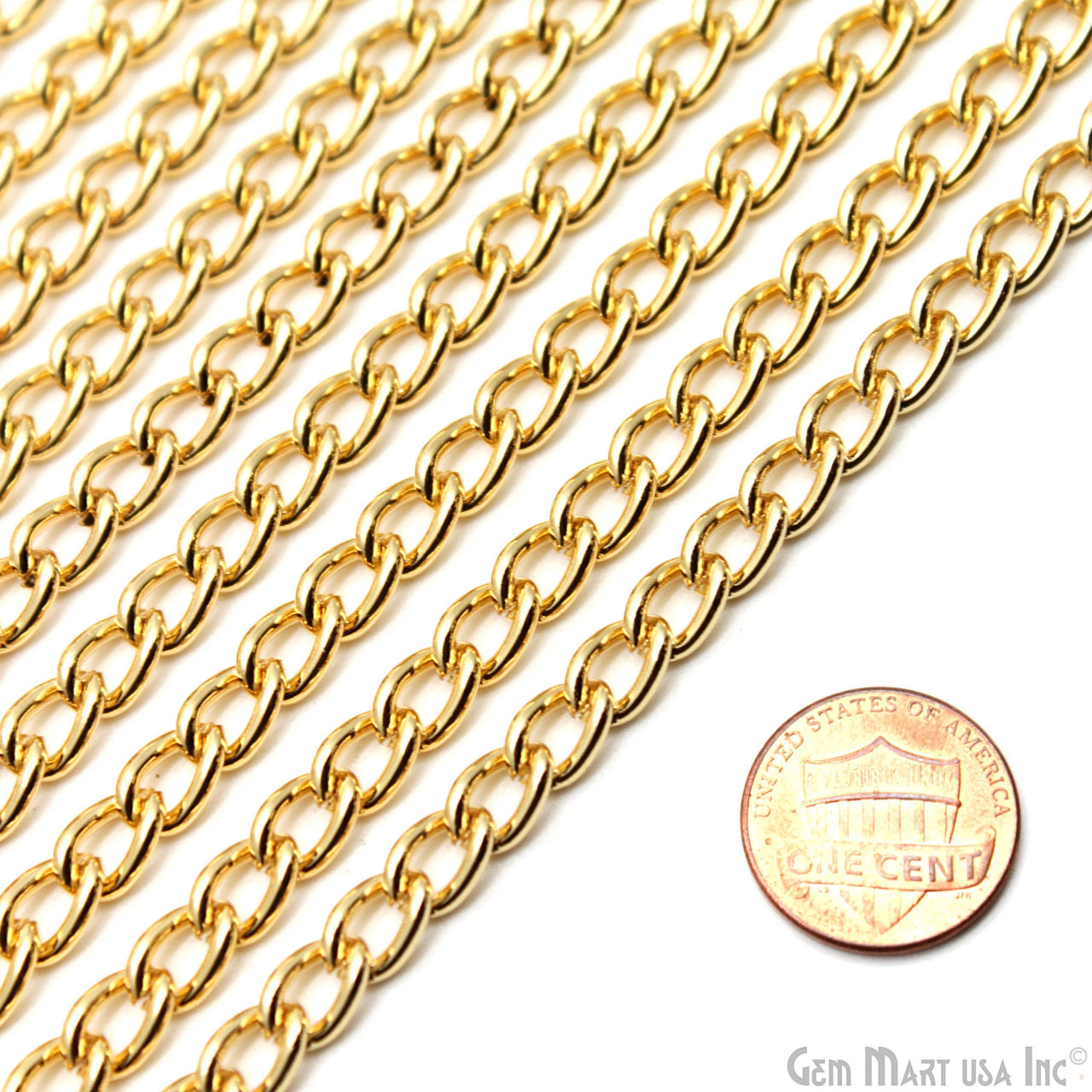 Gold Twisted Oval Link Chain, 7.5x5mm Twisted Oval Gold Findings, Necklace Chain