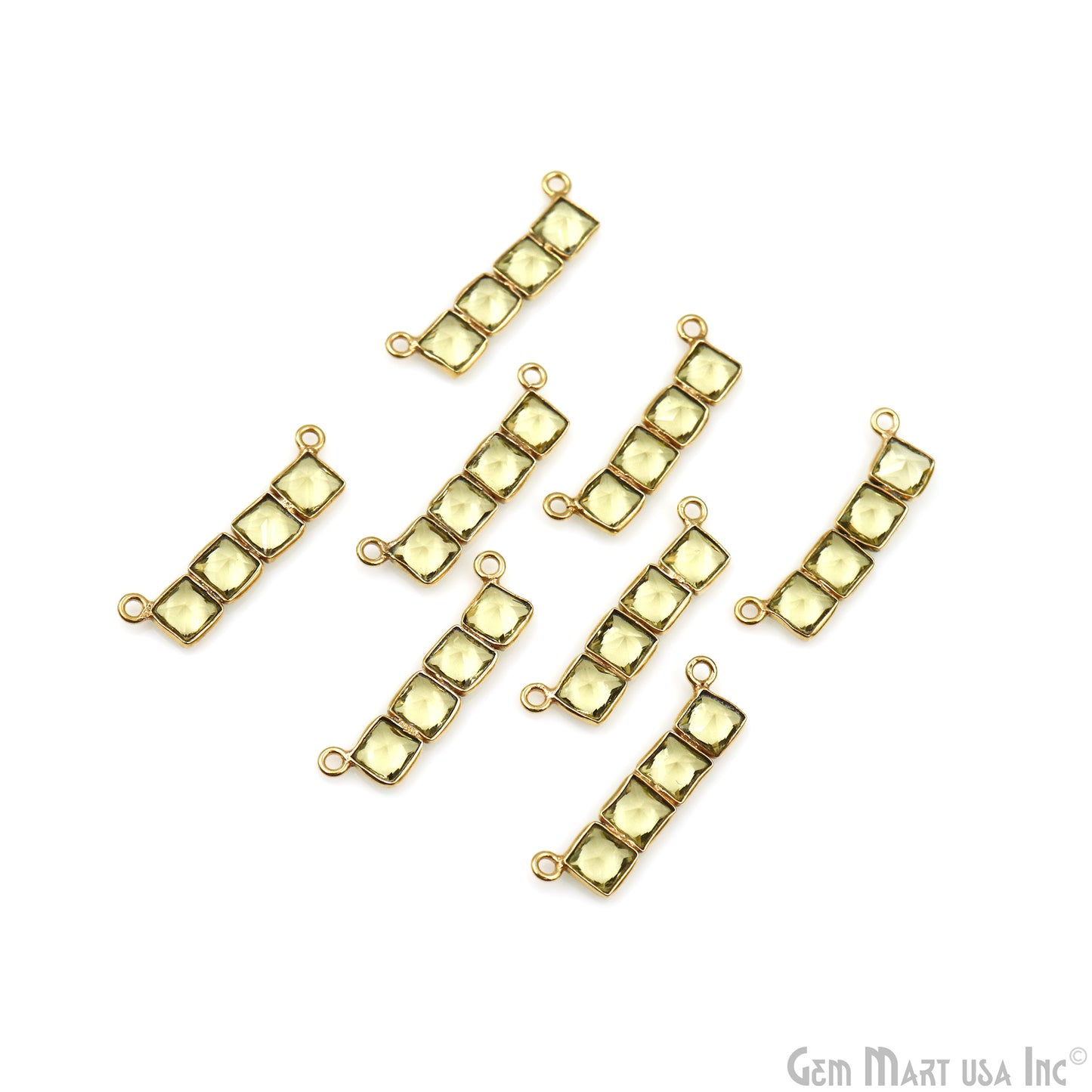 DIY Bar Gemstone 23x6mm Gold Plated Chandelier Finding Component