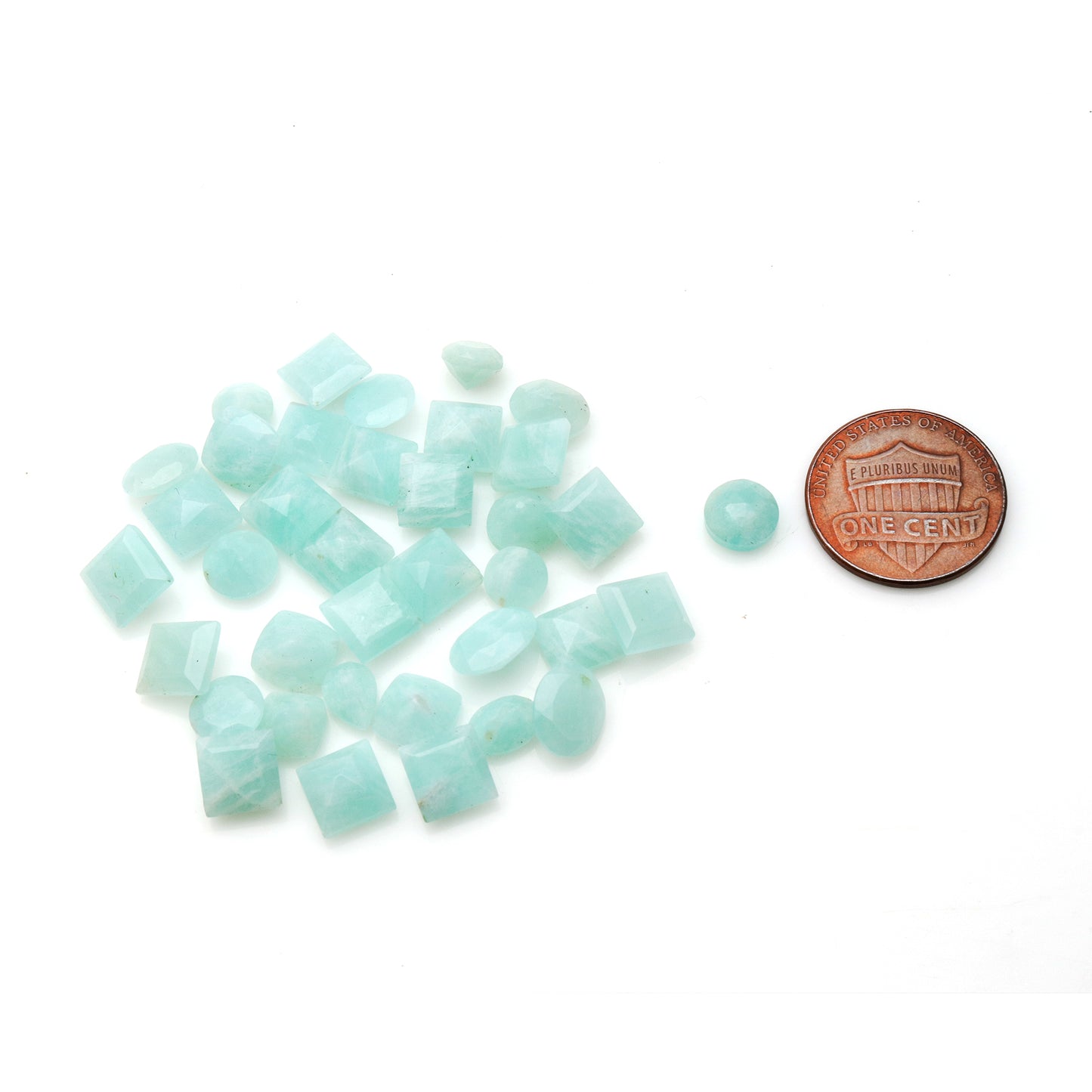 Wholesale Faceted Gemstones, 100% Natural Semi-Precious Gems, Faceted Loose Gems, 6-8mm, Mixed, 50 Carats