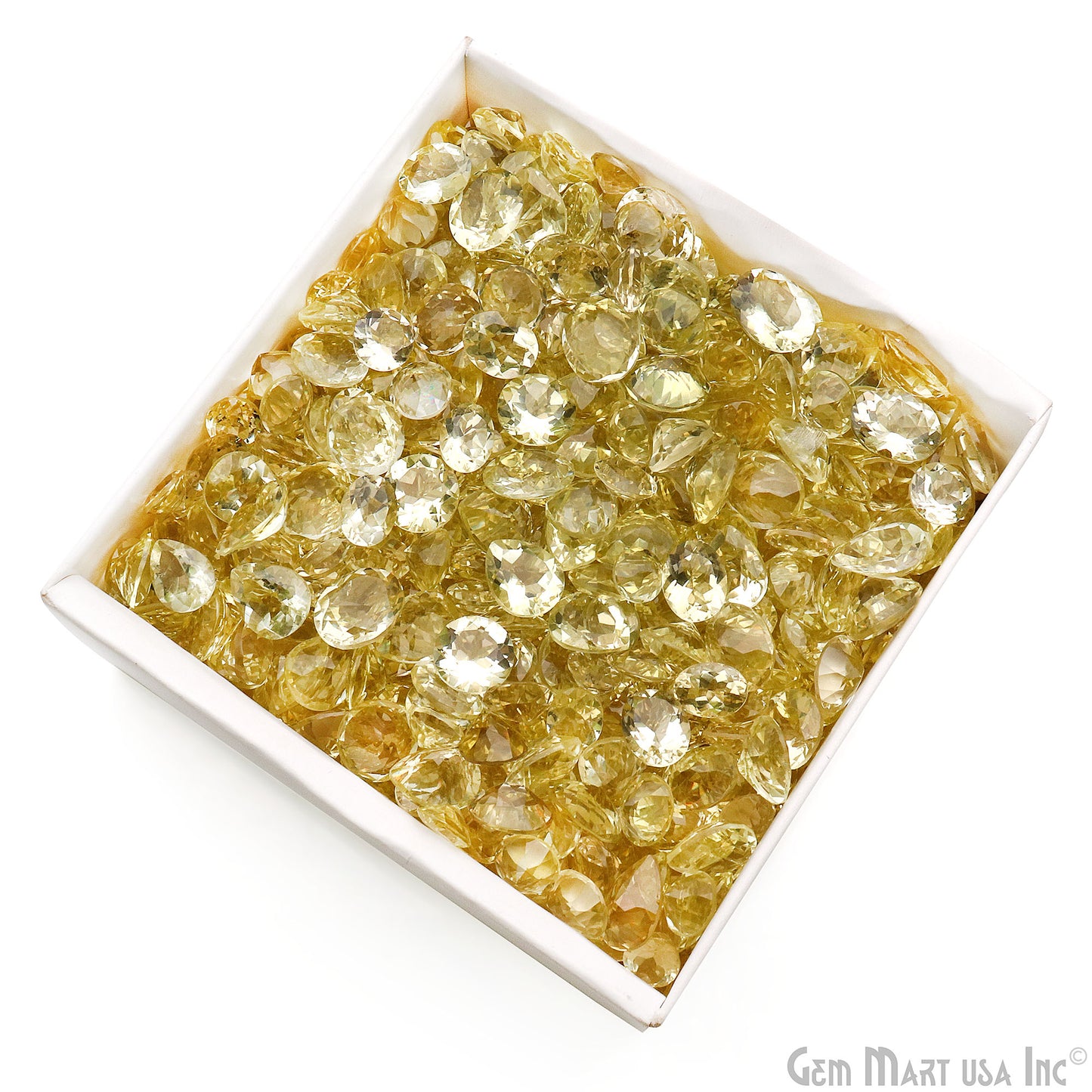 Lemon Topaz Wholesale Gemstones, 100% Natural Semi-Precious Gems, Lemon Faceted Loose Gems, 0.50-5 ct., Oval, Pear and Round, 100 Carats