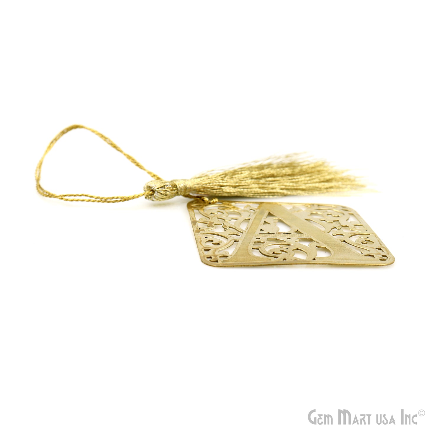 A Alphabet Bookmark With Tassel. Gold Plated Bookmark, Reader Gift, Handmade Bookmark, Page Marker, Aesthetic Gift, 50mm