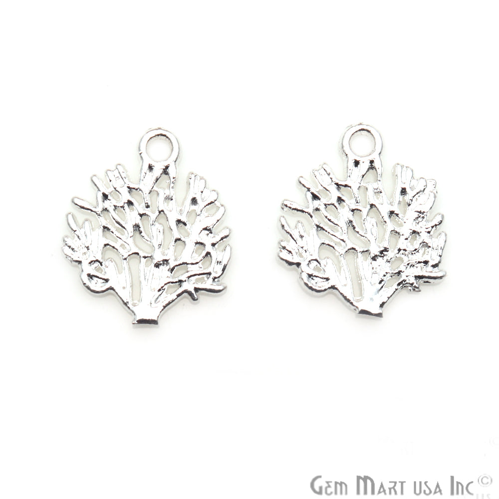 5 Pc Lot Tree Shape Findings, Filigree Findings, Findings, Jewelry Findings, 17x15mm (50056) - GemMartUSA