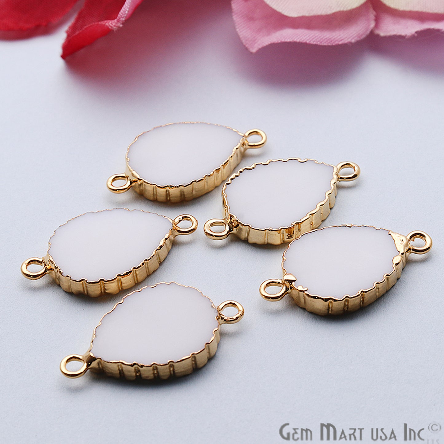 gemstone connector beads, gemstone connector pendant