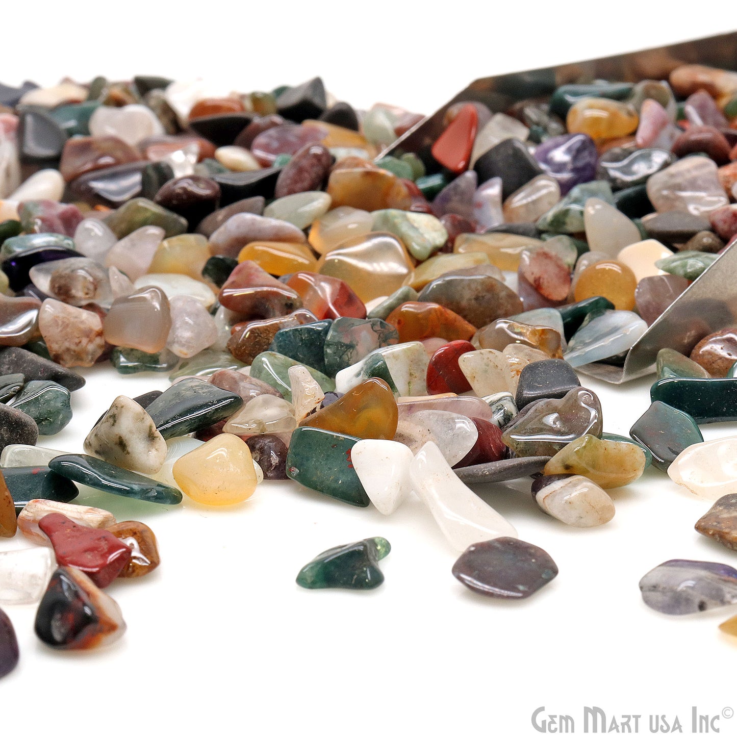 Mix Wholesale Gemstones, 100% Natural Semi-Precious Gems, Multi Color Tumbled Loose Gems, 5-12mm, Freeform, 2oz (56 gm)