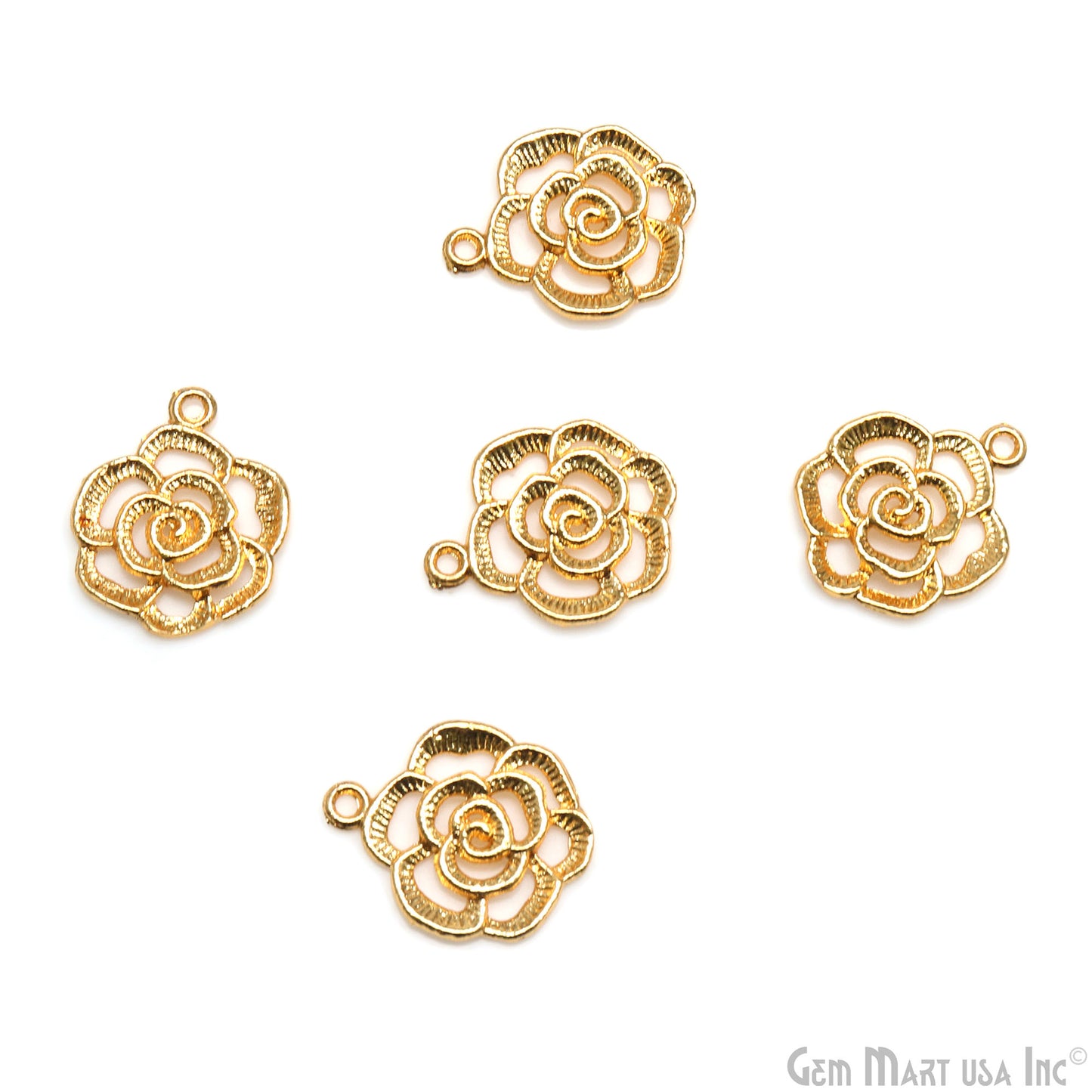 Flower Shape Finding 22x18mm Chandelier Jewelry Charm