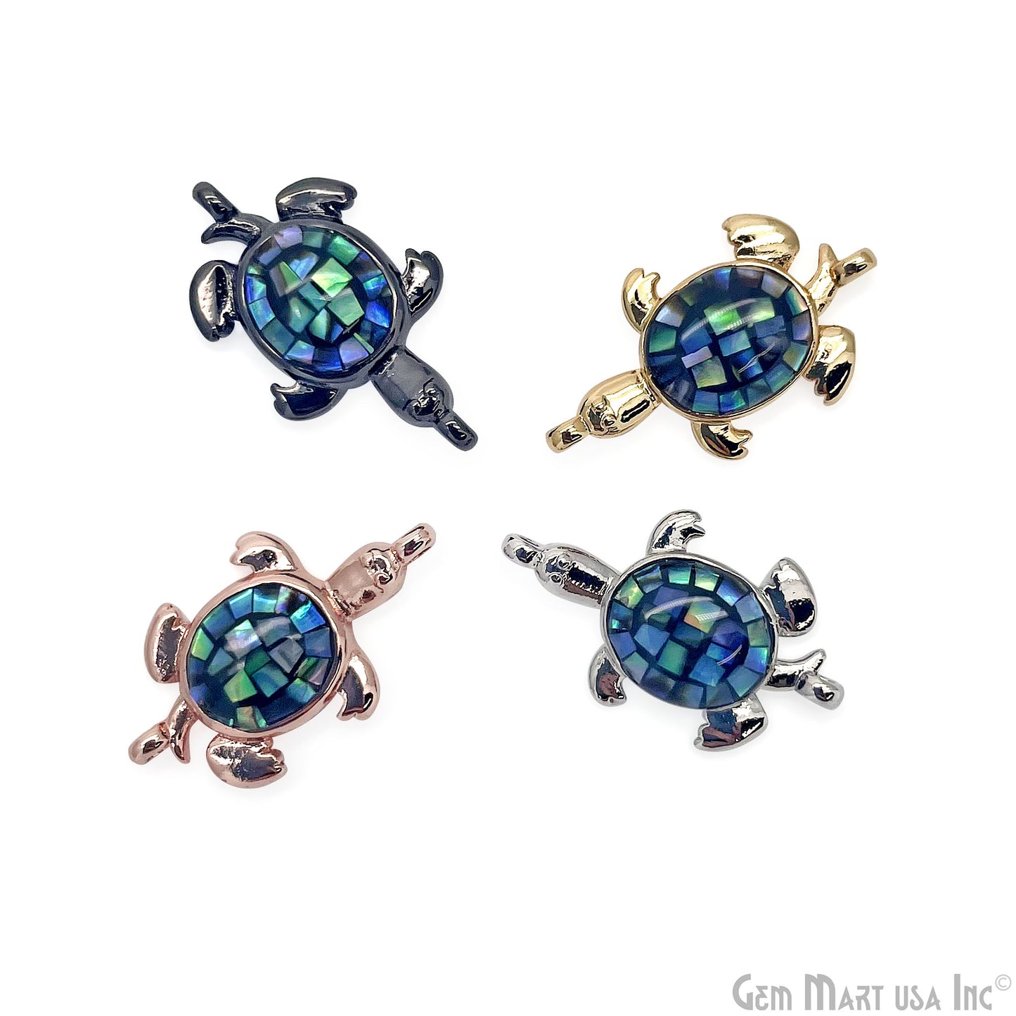 Shell Turtle Charm Connector 21x12mm Tortoise Connector Pendant