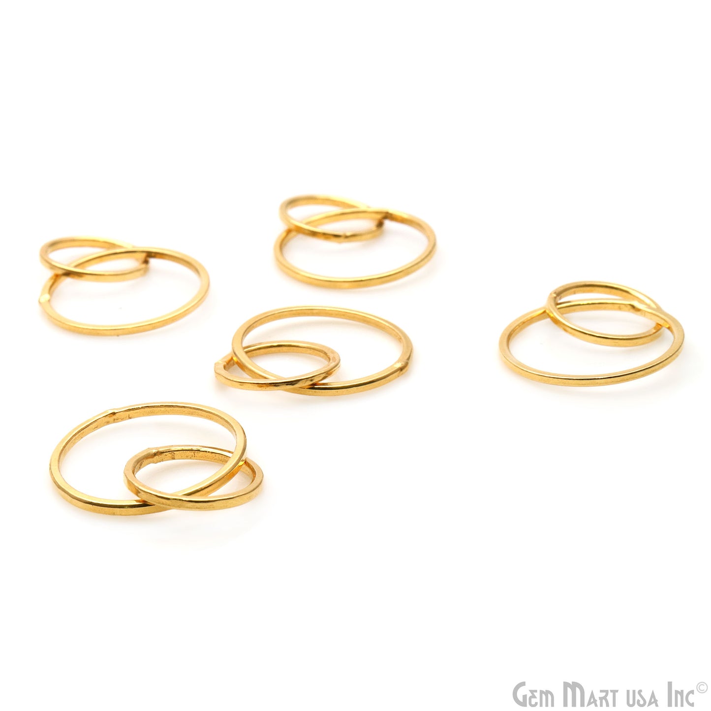 Round Hoop 28x19mm Dangle Gold Plated Earring Finding