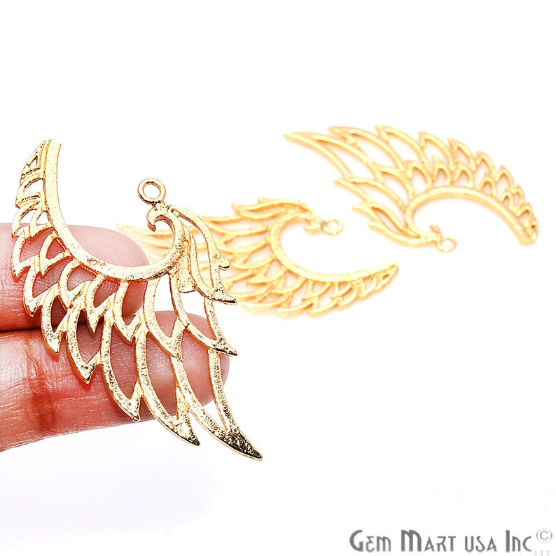 Eagle Wing Shape Charm Gold Plated Finding Jewelry Charm