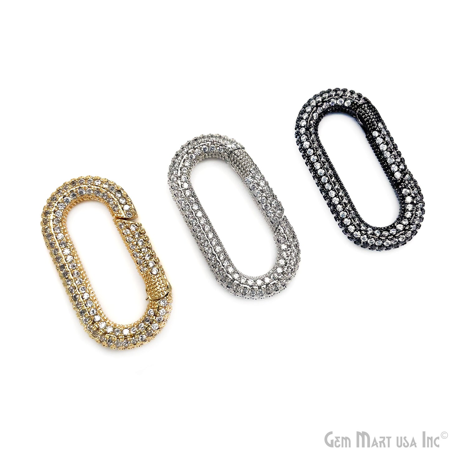 Dainty Gold Spring Gate Ring-Oval Push Gate Ring-Jewelry Making Findings