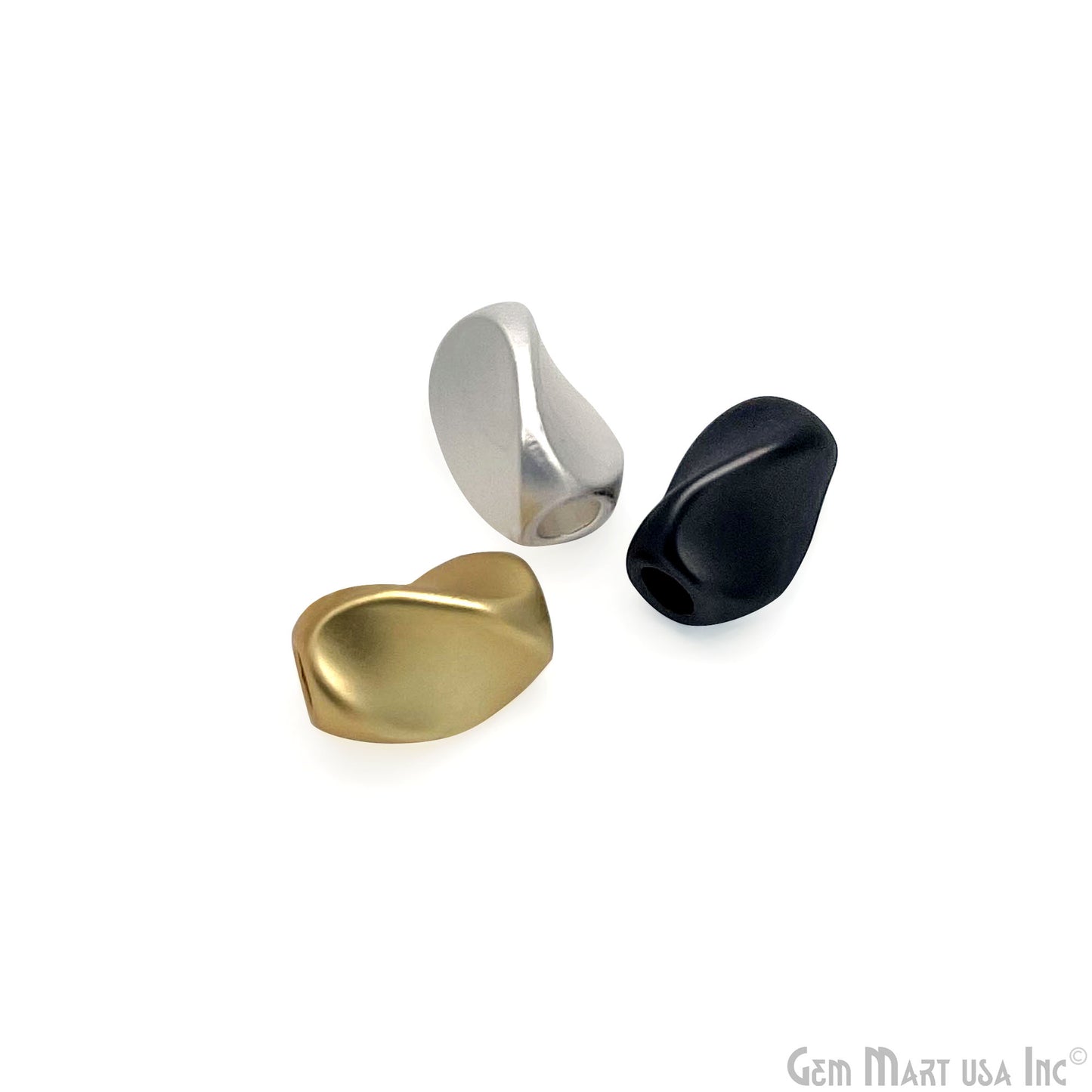 Twisted Oval Spacer Bead 8x5mm Pressed Bead Spacer