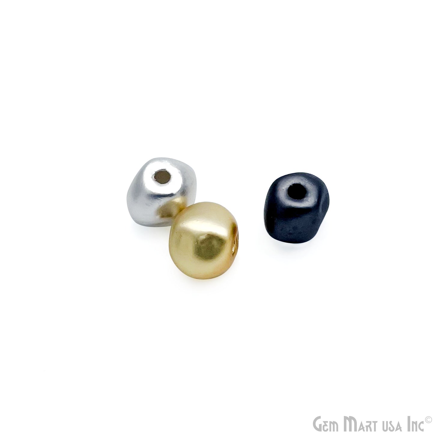 Organic Round Spacer Bead 5.8mm Metal Spacer Bead Charm