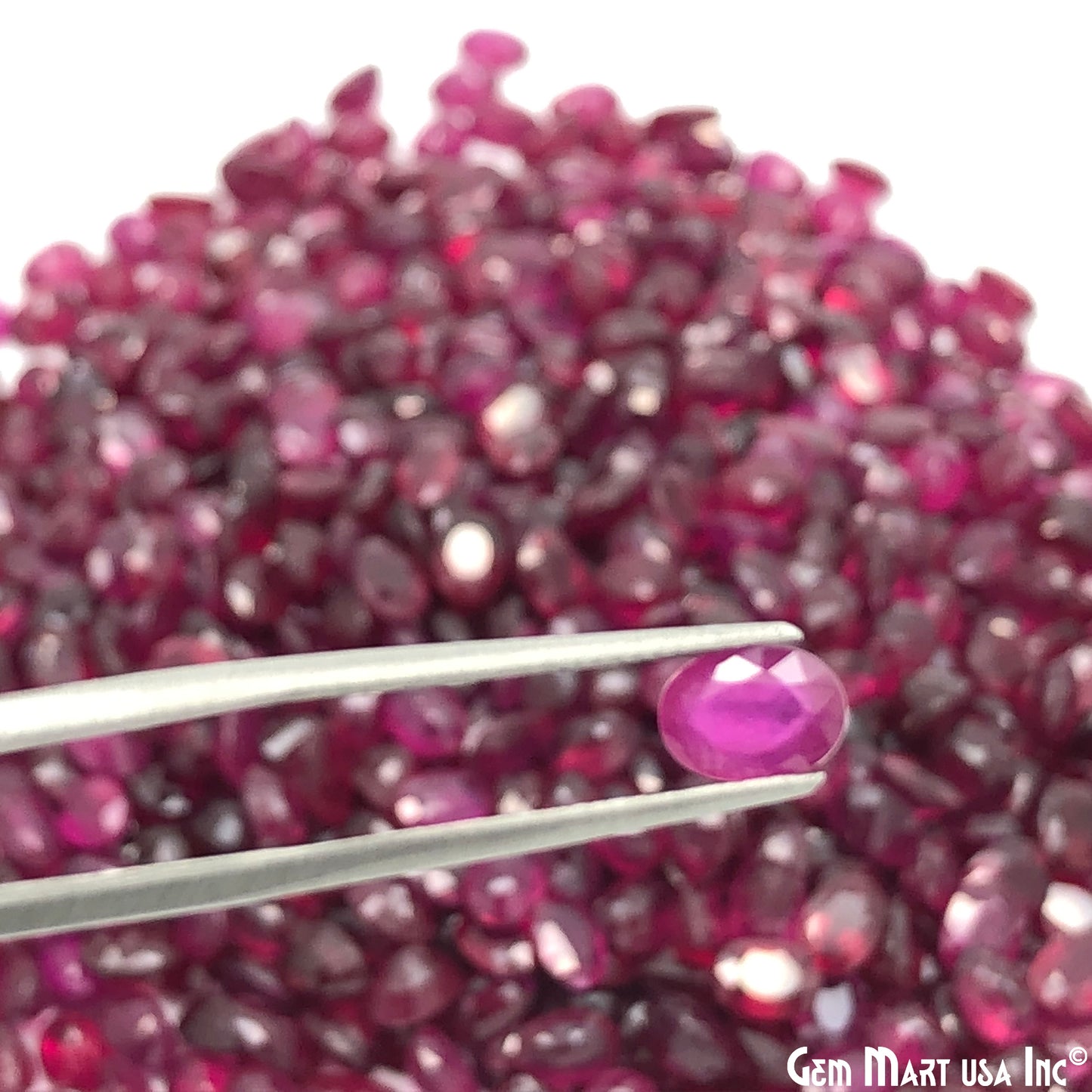 Ruby Wholesale Gemstones, 100% Natural Precious Gems, Pink Faceted Loose Gems, 7x5mm, Oval, 5 Carats