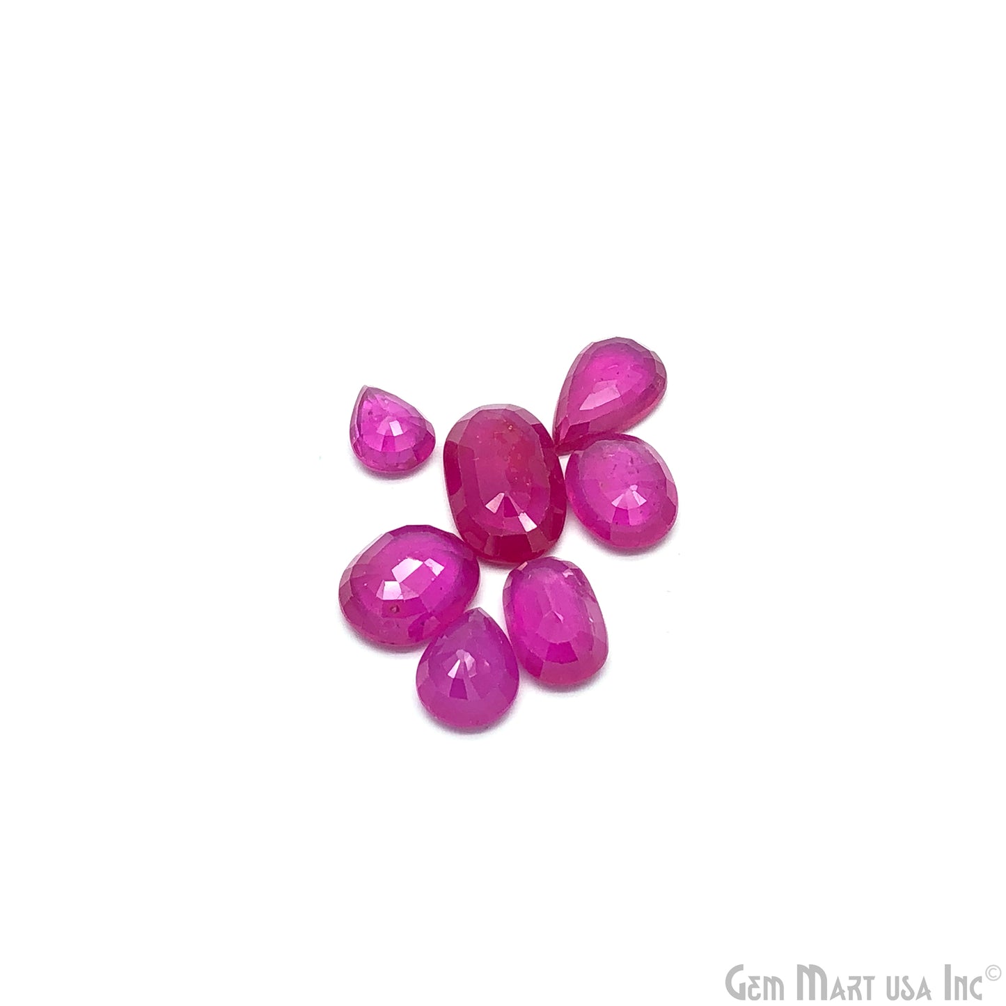 Ruby Wholesale Gemstones, 100% Natural Precious Gems, Pink Faceted Loose Gems, Mixed, 1 Carat