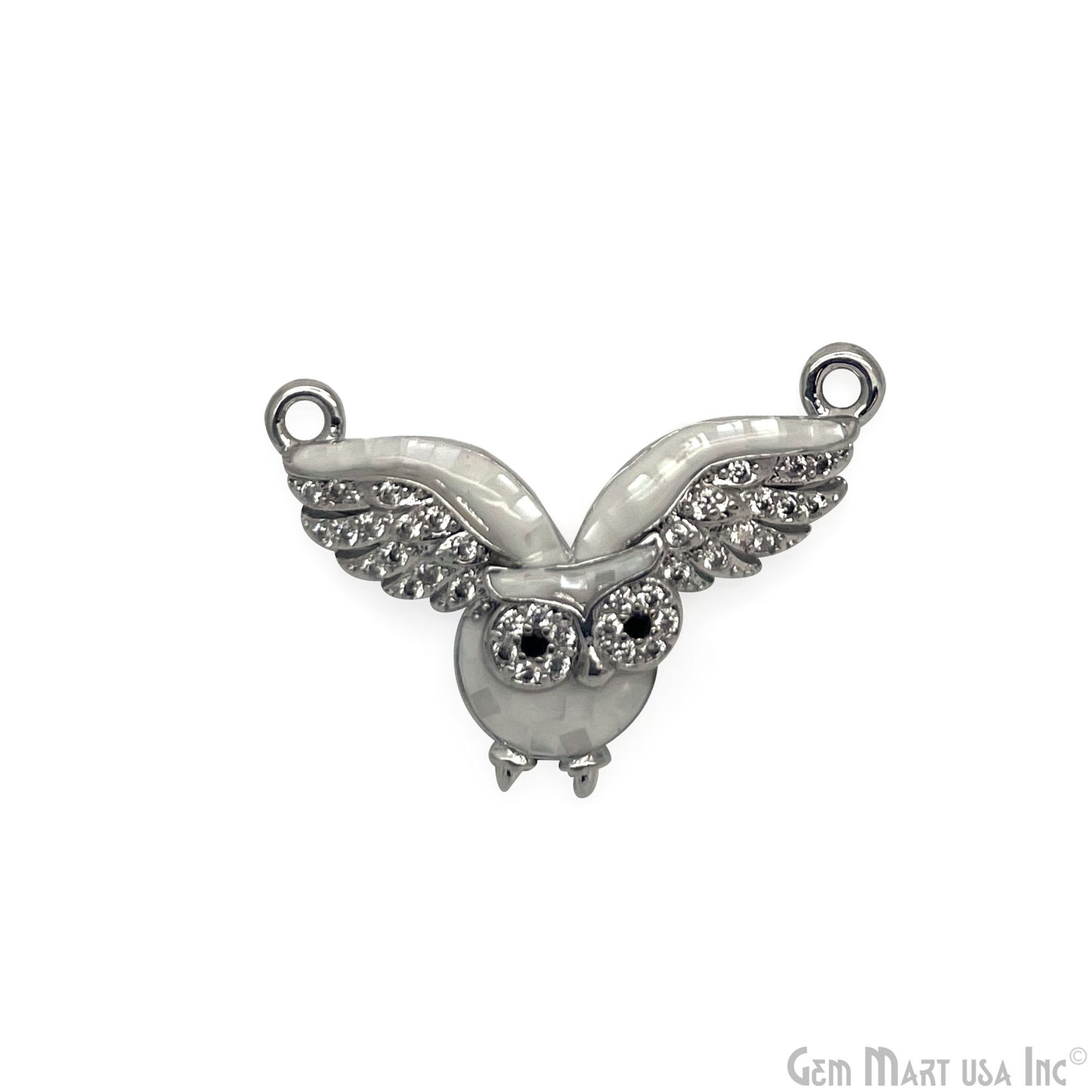Flying Owl Pendant Charm 25x16mm Bird Owl Necklace Charm