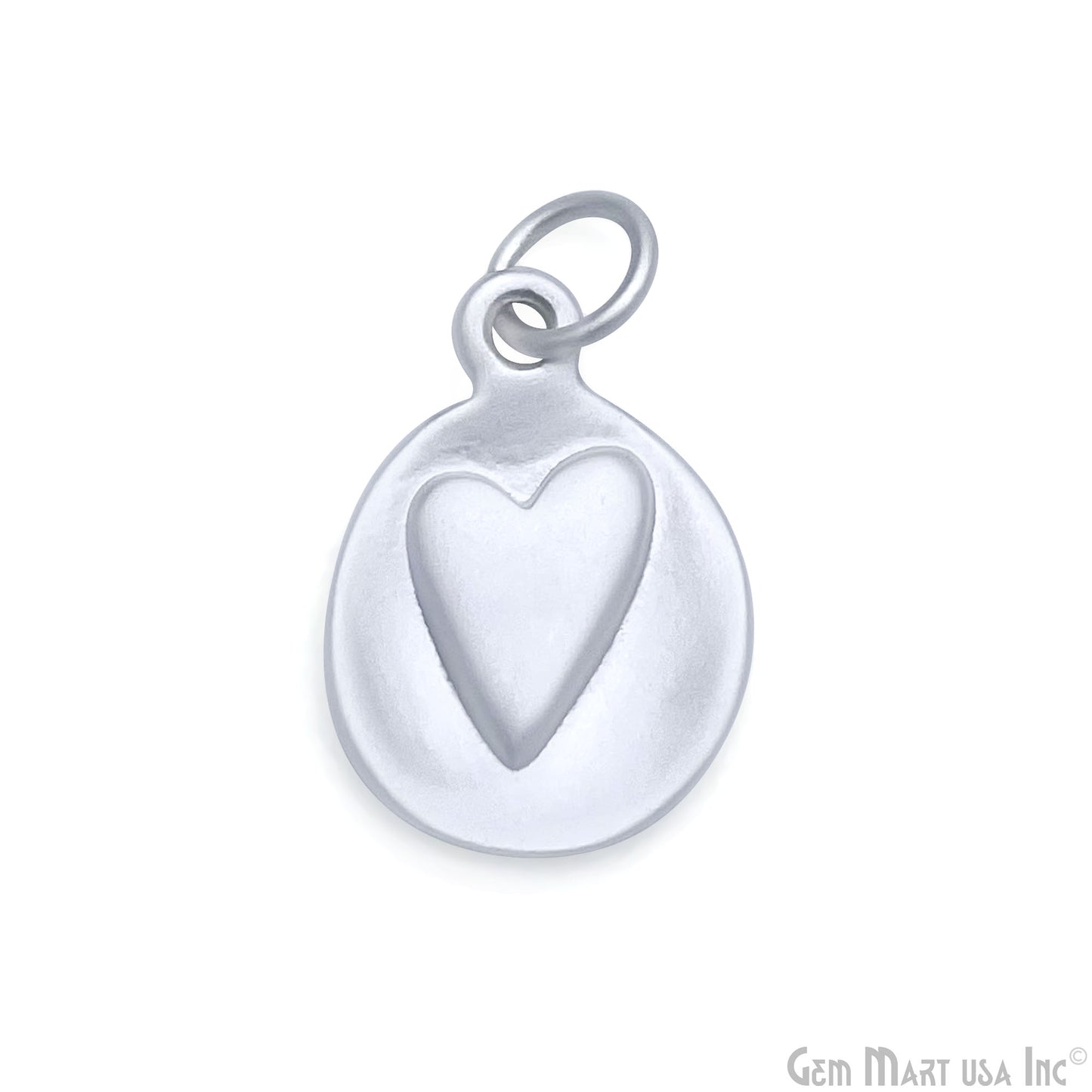Matte Gold Plated Heart Dangle Charm15x10mm Line Drawing Minimal Simple Dainty Pendant Jewelry Finding Charm, GemMartUSA
