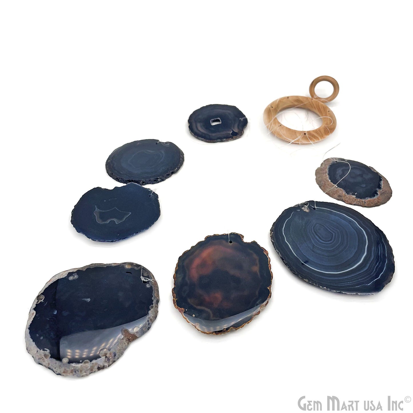 Wind Chime in Natural Black Agate for Outside, Melodic Tones, Gift for Patio, Porch, Lawn Garden Backyard & Outdoor Home Decor