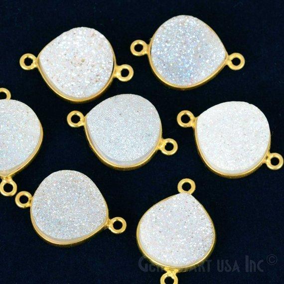 druzy connector beads, druzy connector