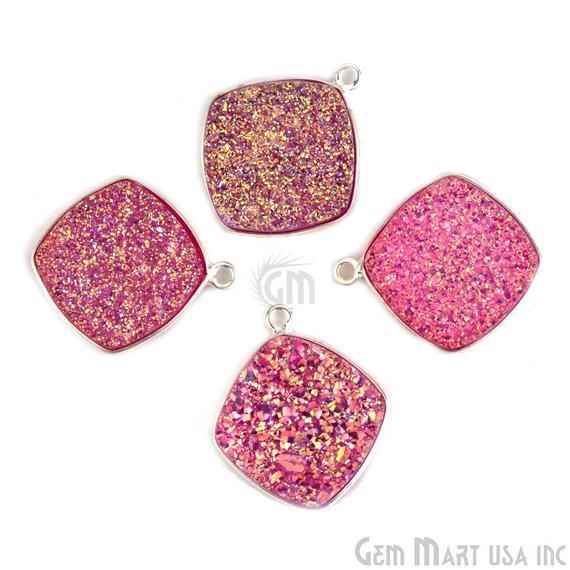 druzy connector beads, druzy connector