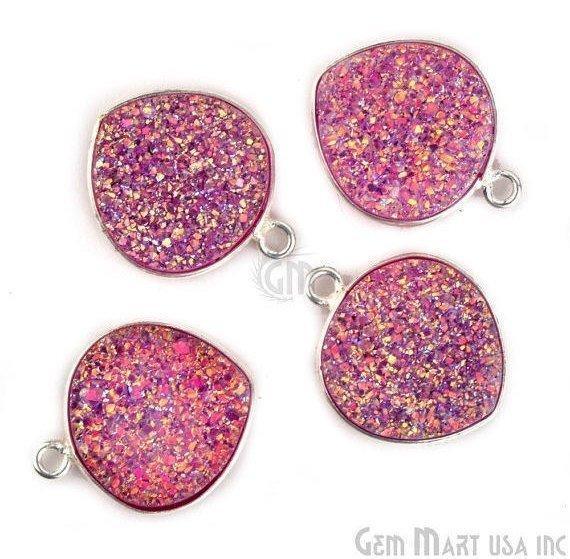 druzy connector beads, druzy connector