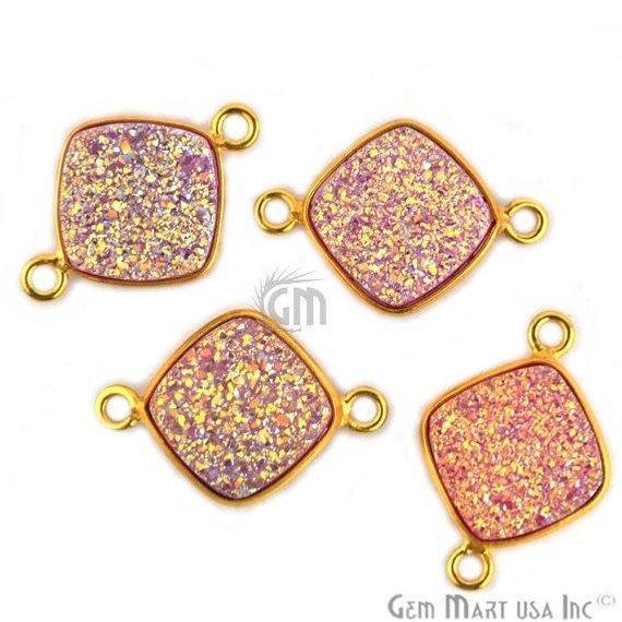druzy connector beads, druzy connector