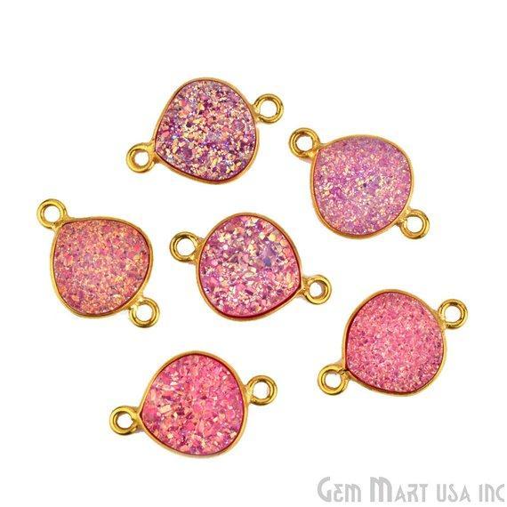 druzy connector beads, druzy connector