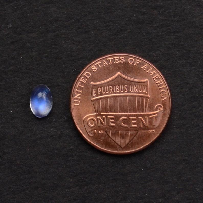 Rainbow Moonstone Oval Cabochon, 4x6mm, 10pc, 100% Natural Cabochon Loose Gems, Wholesale Gemstones
