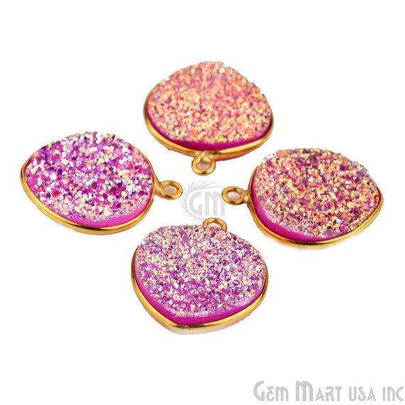 druzy connector beads, druzy connector