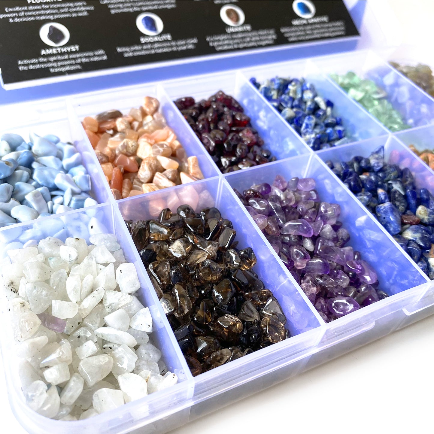 Mix Wholesale Gemstones, 100% Natural Semi-Precious Gems, Multi Color Tumbled Loose Gems, 4-6mm, Freeform, 1 Box