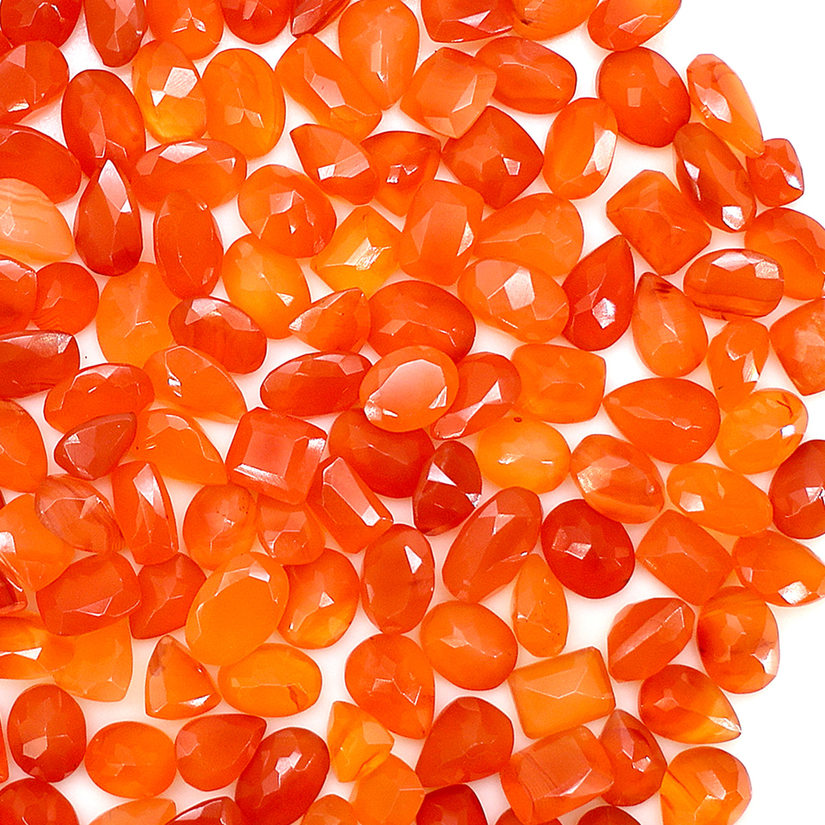 Wholesale Faceted Gemstones, 100% Natural Semi-Precious Gems,  Faceted Loose Gems, 4-8mm, Mixed, 50 Carats