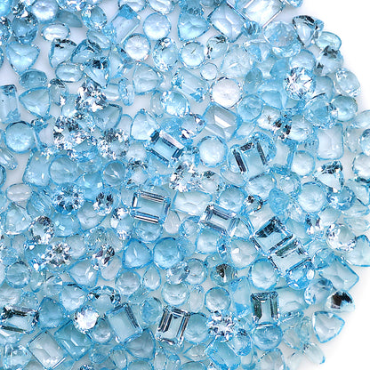 Wholesale Faceted Gemstones, 100% Natural Semi-Precious Gems,  Faceted Loose Gems, 4-8mm, Mixed, 50 Carats